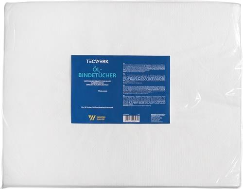 TECWERK Ölbindetücher L.40cm B.50cm S.0,5cm 10x20 Tü.Krt.TECWERK