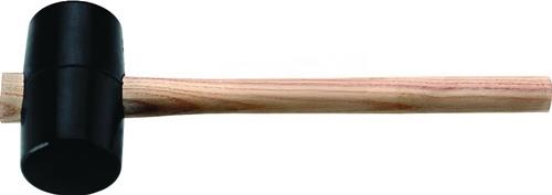Gummihammer schwarz Esche 90 Shore A flache Bahn TECWERK