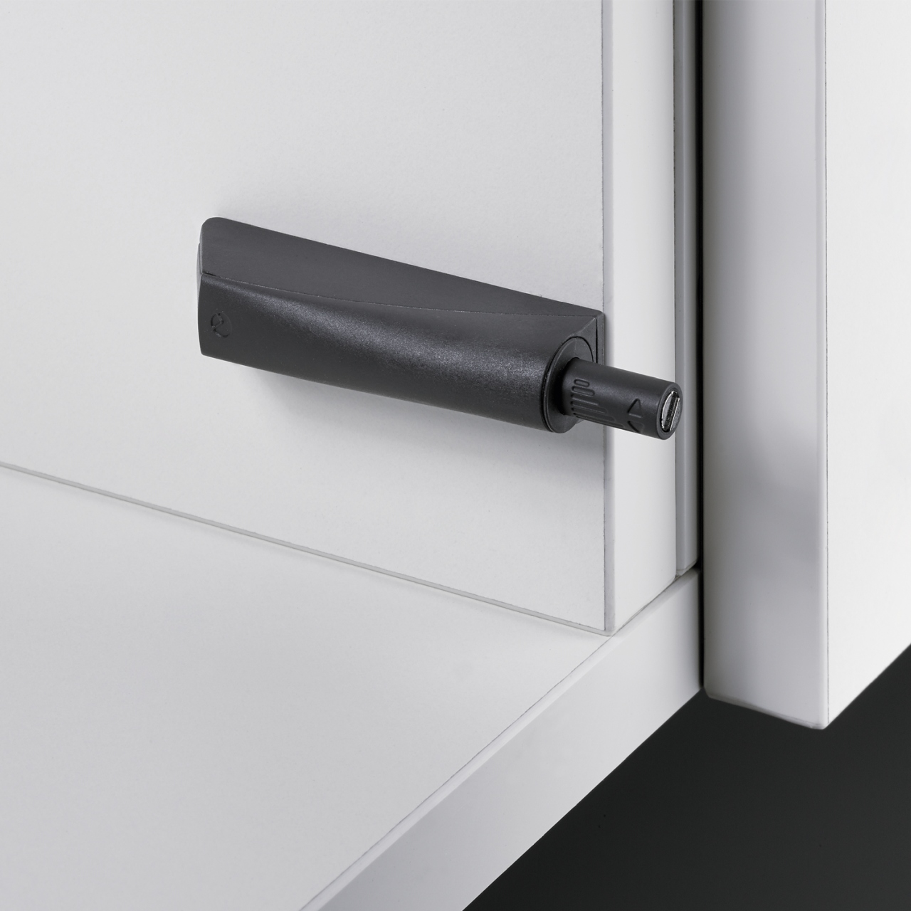 HETTICH Push to open Magnet, zum Anschrauben, Kurzhub, lichtgrau, 9089604