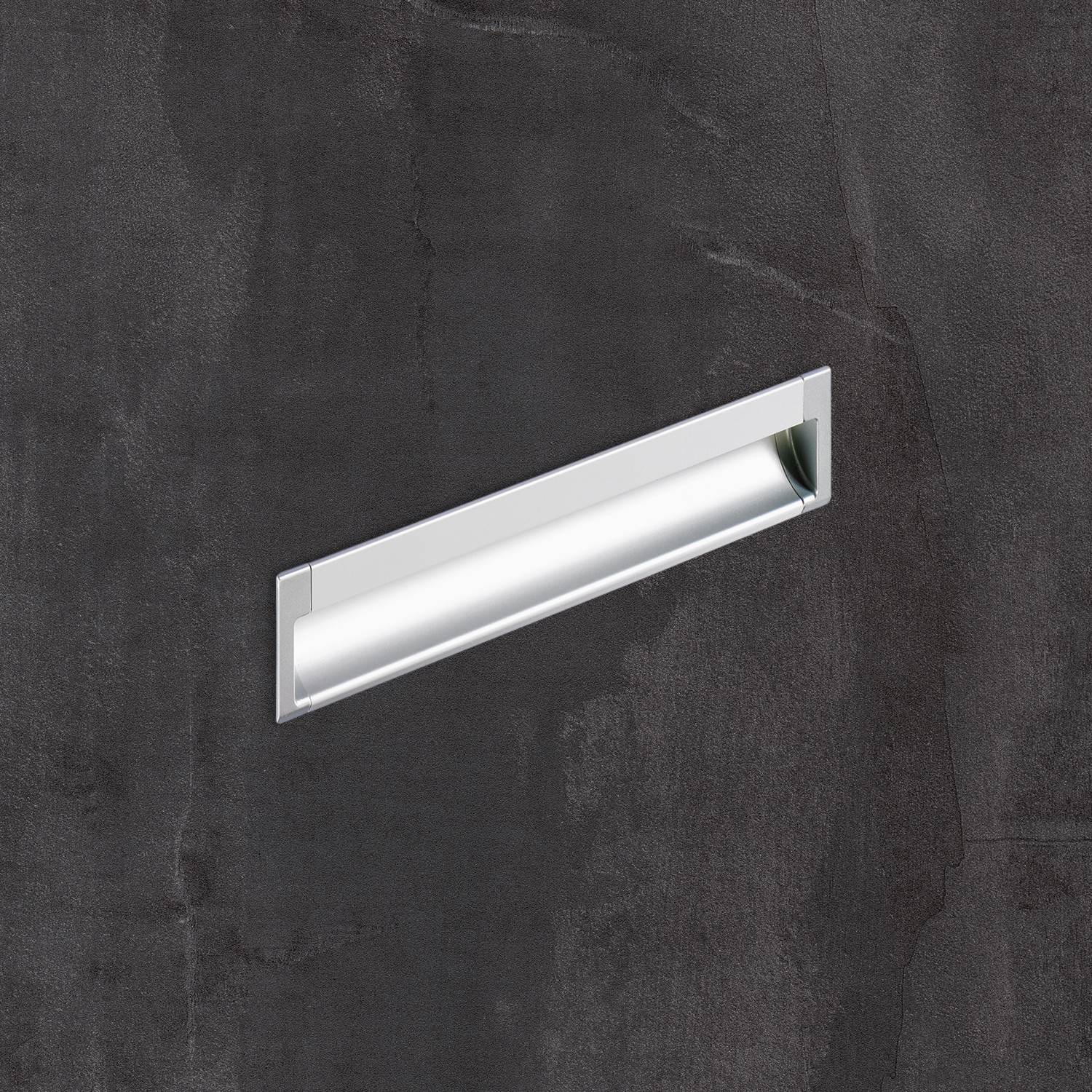 HETTICH Einsetzgriff Spira, L 2000 mm, B 43 mm, H 17,5 mm, Aluminium eloxiert, 115314