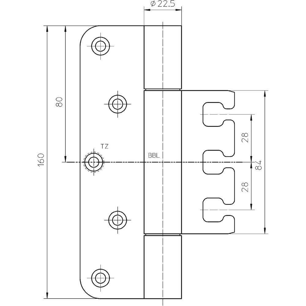 SIMONSWERK Objektband VARIANT® VX 7729/160 MSTS