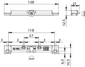 WINKHAUS Balkontürschnäpper BK 60, Zinkdruckguss,