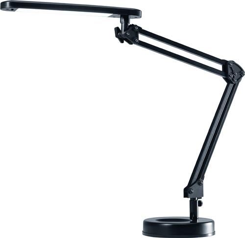 Nordwest Schreibtischleuchte Alu.schwarz H.max.600mm Standfuß m.LED HANSA