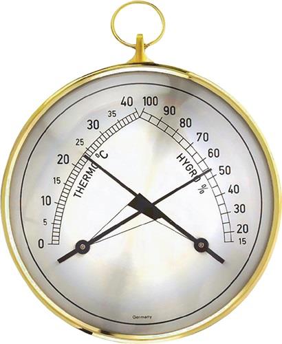 TFA Thermo-Hygrometer Messber.0 b.40GradC/Luft 15-99% T.35mm Messingring TFA