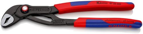 KNIPEX Wasserpumpenzange Cobra® L.250mm Spann-W.46mm pol.Mehrkomp.-H. QuickSet KNIPEX