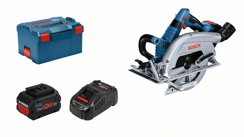 BOSCH Akku-Kreissäge GKS 18V-70 L, 2 x Akku ProCORE18V 5.5Ah