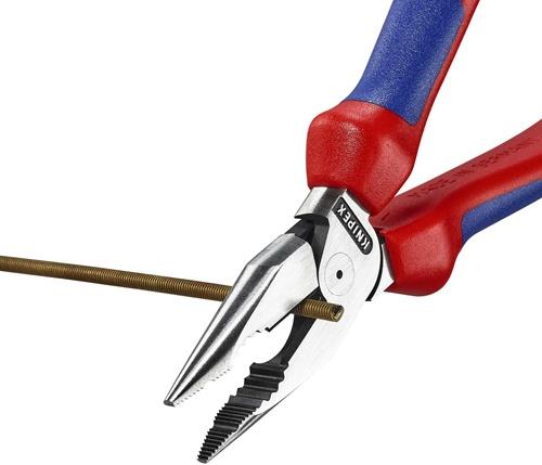 KNIPEX Spitzkombizange L.185mm pol.Mehrkomp.-Hülle schwarz atram.KNIPEX