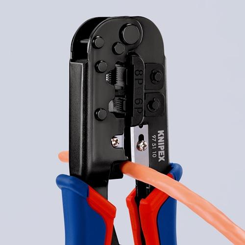 KNIPEX Crimpzange f.Westernstecker L.190mm KNIPEX KNIPEX Crimpzange f.Westernstecker L.190mm KNIPEX