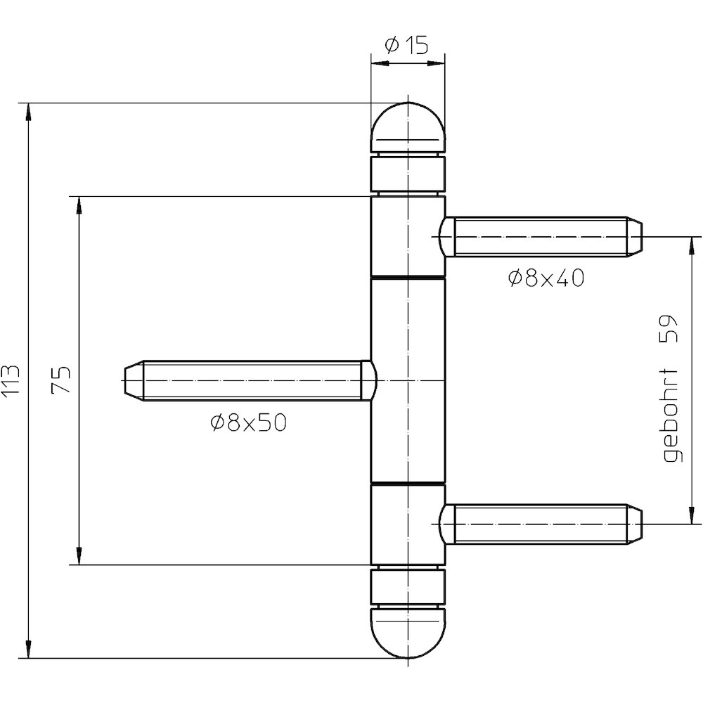 SIMONSWERK Einbohrband BAKA® C 1-15 WF Soft