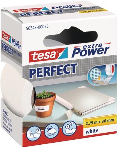 TESA Gewebeband ext.Power® 56343 weiß L.2,75m B.38mm Rl.TESA