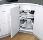 Drehbeschlag COR-Wheel Pro, 900x900er, 2x 4/4 Boden, Premea, weiß chrom Vauth Sagel
