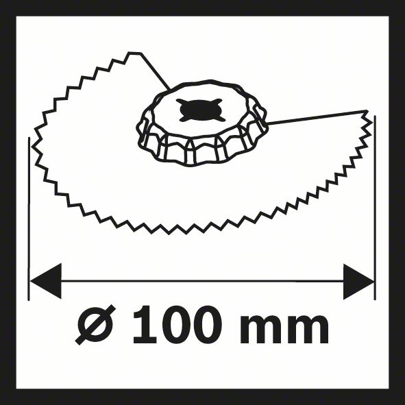 BOSCH BIM Segmentsägeblatt ACZ 100 BB, Wood and Metal, 100 mm, 10er-Pack