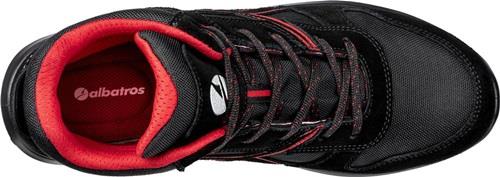ALBATROS Sicherheitsstiefel CLIFTON MID Gr.42 schwarz/rot S3 SRC EN ISO 20345:2011 ALBATROS Sicherheitsstiefel CLIFTON MID Gr.42 schwarz/rot S3 SRC EN ISO 20345:2011