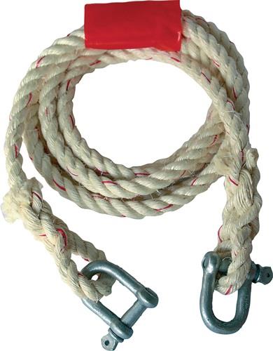 Nordwest Auto-Abschleppseil 2500kg Sisal Schäkel/Schäkel L.400cm D.16mm HP AUTOZUBEHÖR