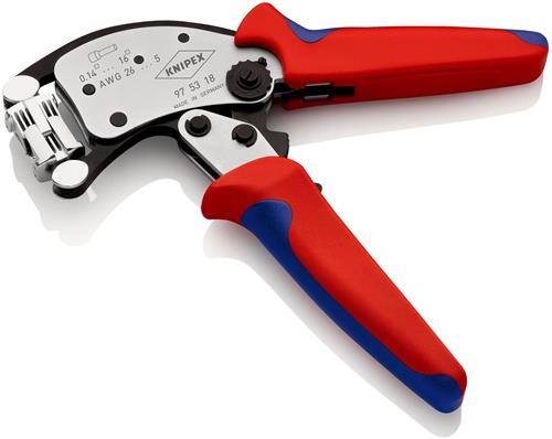 KNIPEX Crimpzange Twistor16 Gesamt-L.200mm 0,14-16 mm² brün.Mehrkomp.-Hüllen KNIPEX