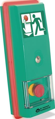 GFS Steuerterminal m.Netzteil,Aufputz,m.Display Überwachung v.Türen Ku.grün GFS