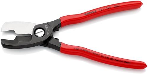 KNIPEX Kabelschere L.200mm Ku.-Überzug KNIPEX