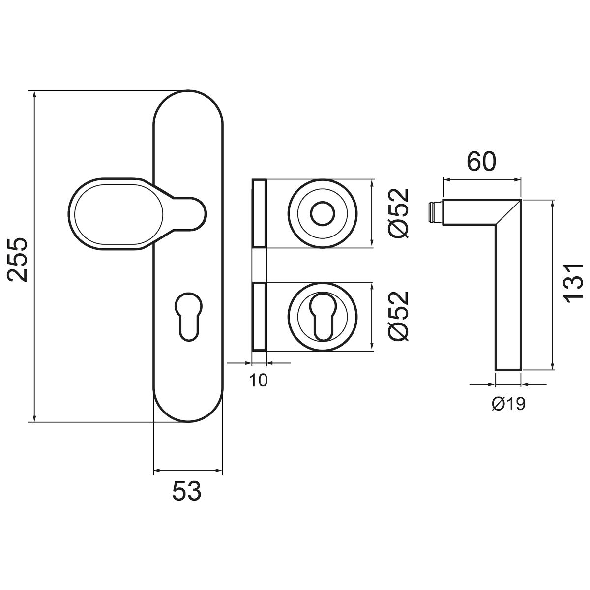 KARCHER DESIGN ESGR28 680 PZ72 83 - Schutzgarnitur, Klasse ES2, Edelstahl