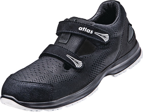 ATLAS Sicherheitssandale RUNNER 145 ESD Gr.43 W.10 black/white S1P SRC EN20345 ATLAS