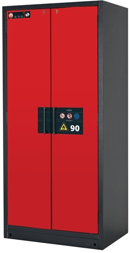 ASECOS Sicherh.-Schrank Typ 90 H1953xB893xT615mm anthrazitgrau/verkehrsrot