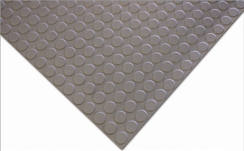COBA Arbeitsplatz-Bodenbelag Zuschnitt B1200xS3,0mm grau NBR-Gummi COBAdot