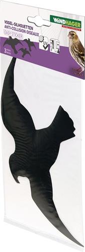 WINDHAGER Vogel-Silhouette Easy Sticker 3 St.WINDHAGER