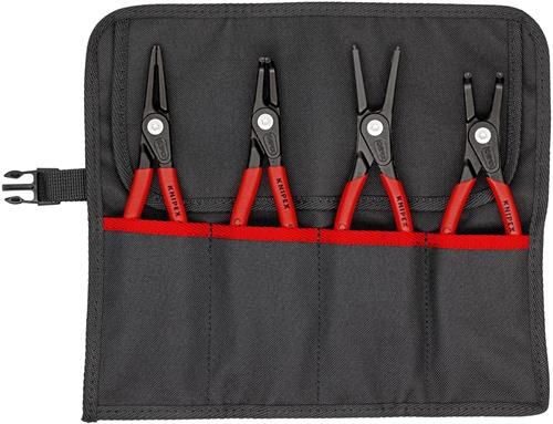 KNIPEX Präzisionssicherungsringzangensatz 4-tlg.in Rolltasche 19-60mm KNIPEX