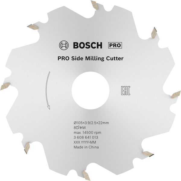 BOSCH Scheibenfräser, 8, 22 mm, 4 mm