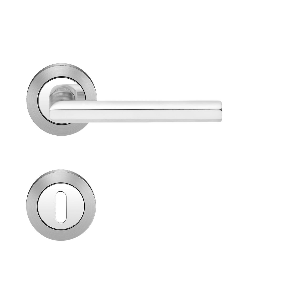 KARCHER DESIGN Drückergarnitur ER43 BB0 73 - Porto, Buntbart, Edelstahl KARCHER DESIGN Drückergarnitur ER43 BB0 73 - Porto, Buntbart, Edelstahl