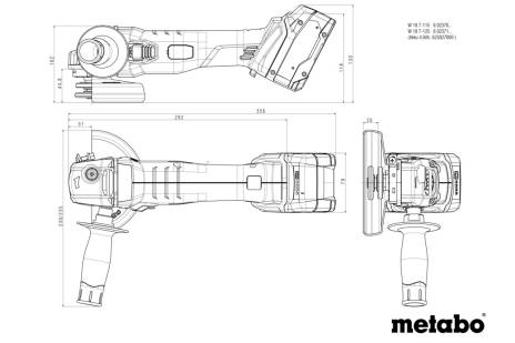 Metabo Akku-Winkelschleifer W 18 7-125 ohne Akku, 602371850