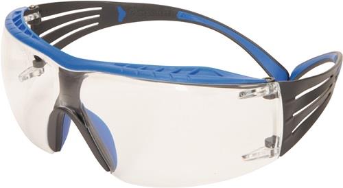 3M Schutzbrille SecureFit SF401 EN 166 Bügel blau/grau,Scheibe klar PC 3M