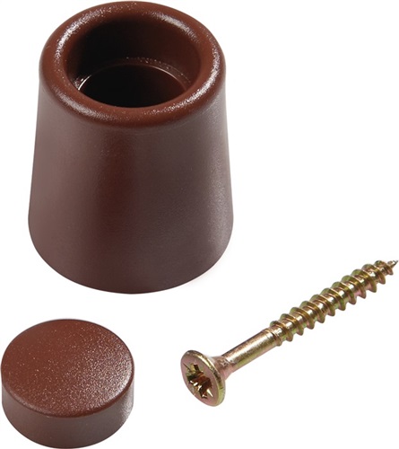 Nordwest Türpuffer D.29mm H.35mm braun Dübelmontage