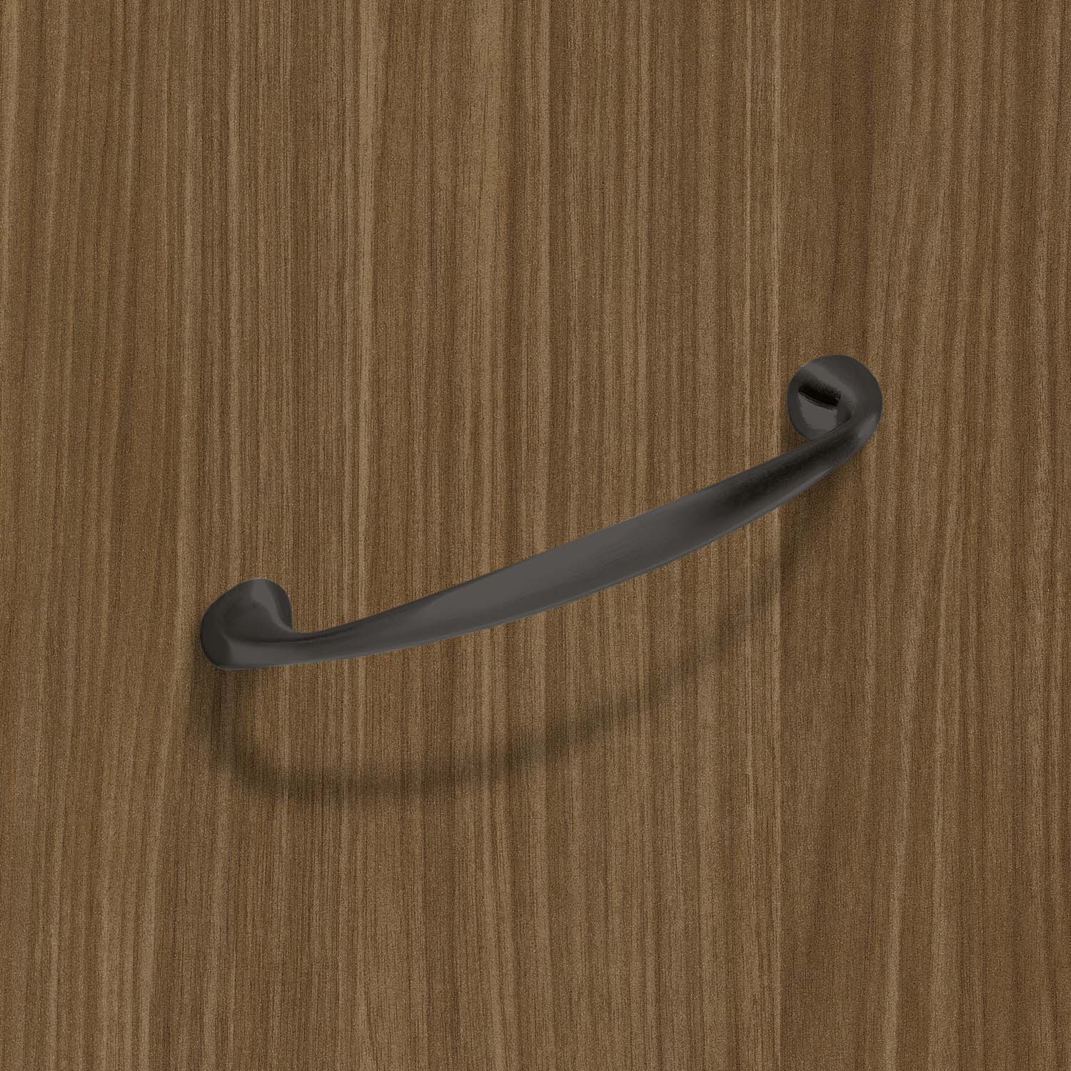 HETTICH Griff Terranda, Bohrabstand 96 mm, L 112 mm, B 12 mm, H 24 mm, Schwarz matt, 9345444
