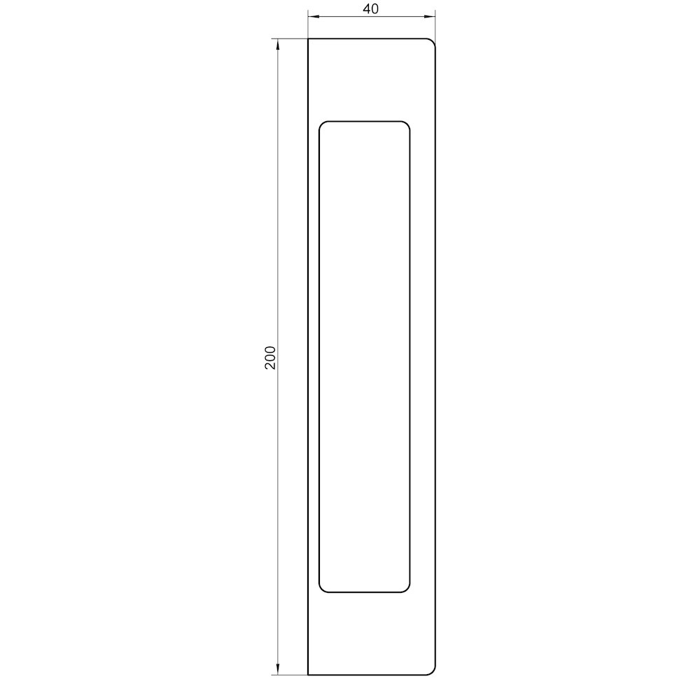 SIMONSWERK Handgriff KCH 1700, Stahl, reingrau