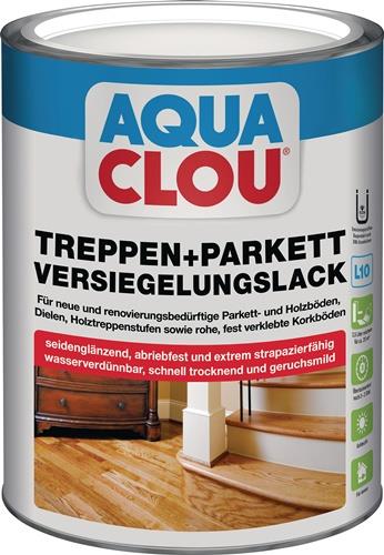 CLOU Treppen-/Parkettversiegelungslack L10 farblos seidenglanz 2,5l Dose CLOU