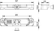 WINKHAUS Balkontürschnäpper BK 192 S12 RC, Zinkdruckguss,