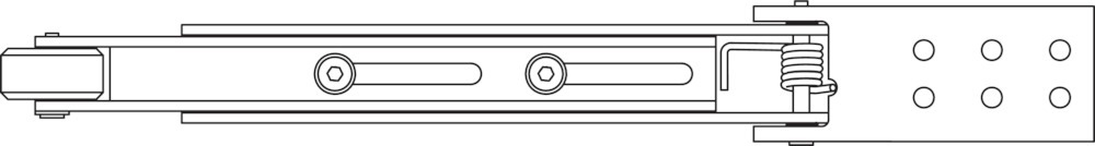 effeff Mitnehmerklappe DCA101, Aluminium