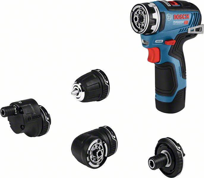 BOSCH Akku-Bohrschrauber GSR 12V-35 FC, 2 x Akku GBA 12V 3.0Ah, L-BOXX