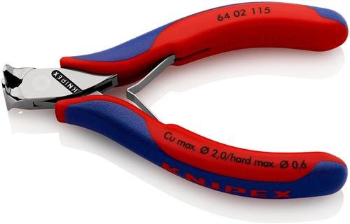 KNIPEX Elektronikvornschn.L.115mm Form 0 Facette ja spiegelpol.Mehrkomp.-Hüllen KNIPEX