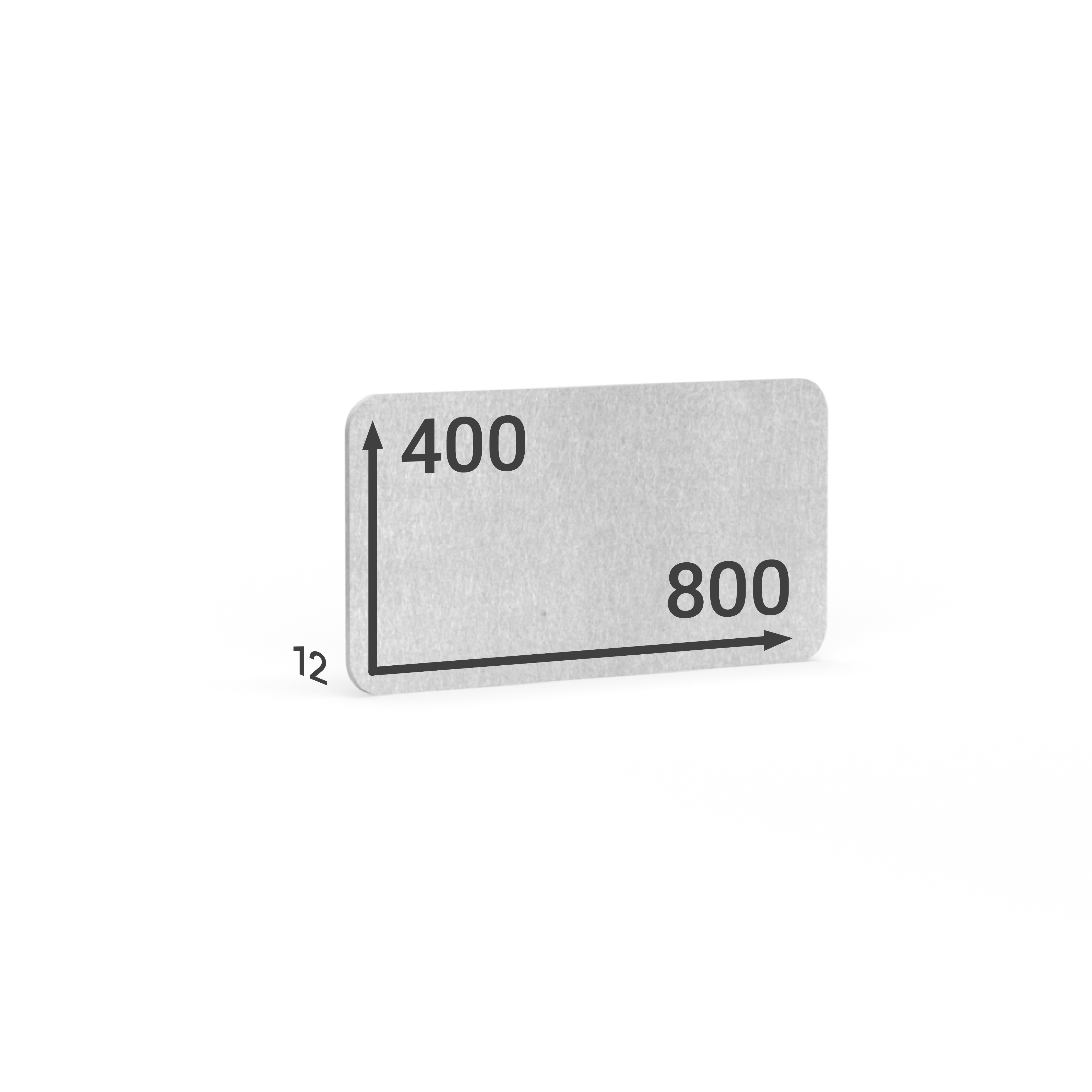 BMB AKUSTIX Vario eco, HxBxS: 400x800x12 mm, Hellgrau, AV28