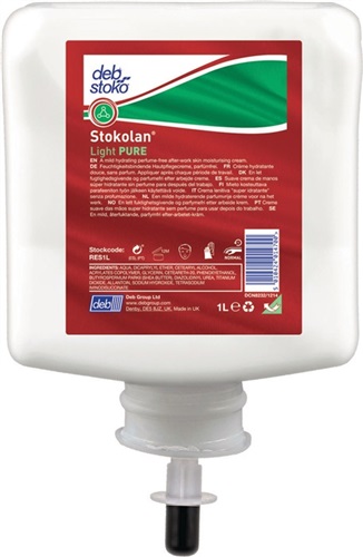 Stokolan Hautpflegecreme Stokolan® Light PURE 1l duft-/farbstofffrei Kartusche