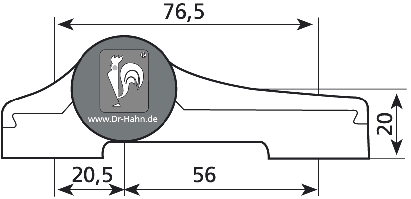 DR. HAHN Aufschraubband Türband 4 AT M913, 2-teilig