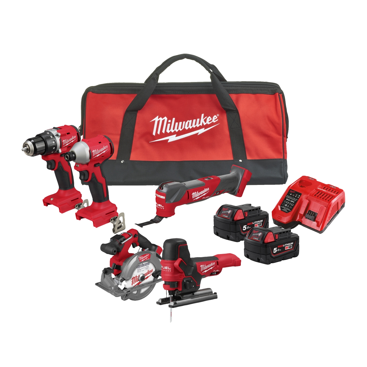 MILWAUKEE M18™ POWERPACK Werkzeugset M18BLCPP5A-502B