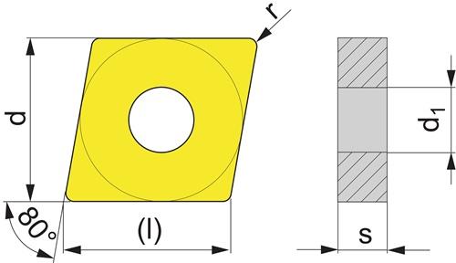 Wendeschneidplatte Bearbeitung Schlicht TECWERK