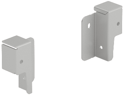 HETTICH Set Rückwandverbinder ArciTech 78 mm, silber, links und rechts, 9150630