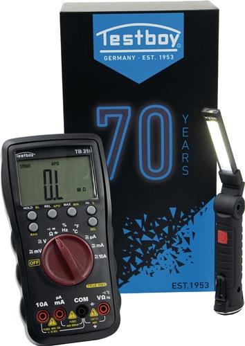 TESTBOY Multimeter TB 316 BLACK EDITION 600 mV-600 V AC,600 mV-600 V DC TRUE RMS TESTBOY