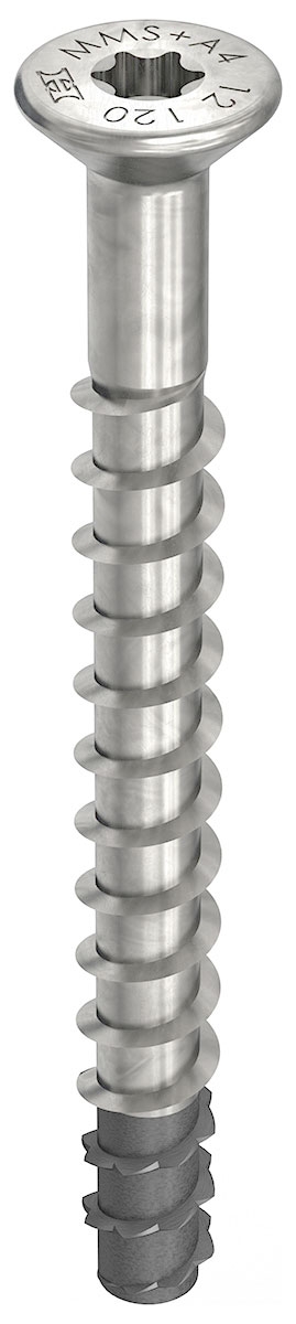 HECO MULTI-MONTI-plus F A4 7,5 x 45, Senkkopf, T-Drive, blank, Spitze phosphatiert