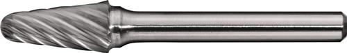 TECWERK Frässtift KEL INOX D.8mm Kopf-L.20mm Schaft-D.6mm HM Verz.Normal,fein TECWERK