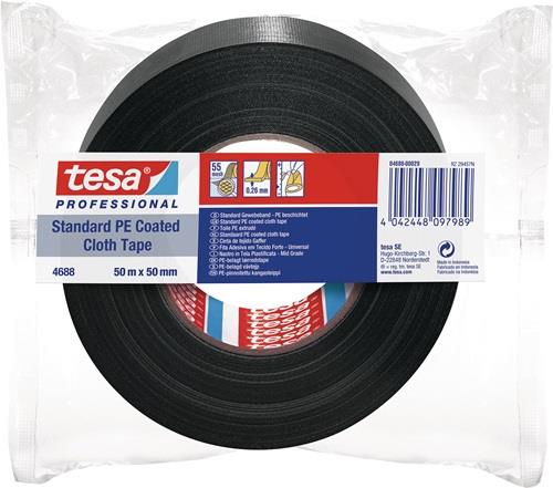 TESA Gewebeband tesaband® Stand.4688 schwarz L.50m B.50mm Rl.TESA