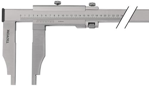 TECWERK Werkstattmessschieber DIN 862 800mm Schnabel-L.150mm TECWERK